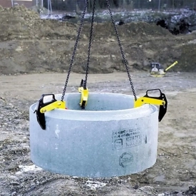 Svěrka pro přepravu betonových skruží BTG